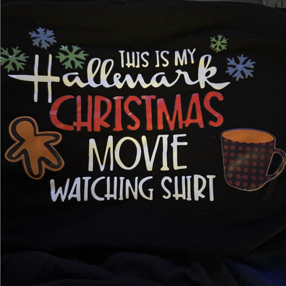 SHEIN Black Hallmark Christmas Movie Watching Blanket